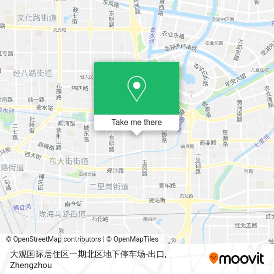 大观国际居住区一期北区地下停车场-出口 map
