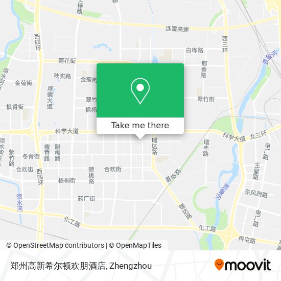 郑州高新希尔顿欢朋酒店 map