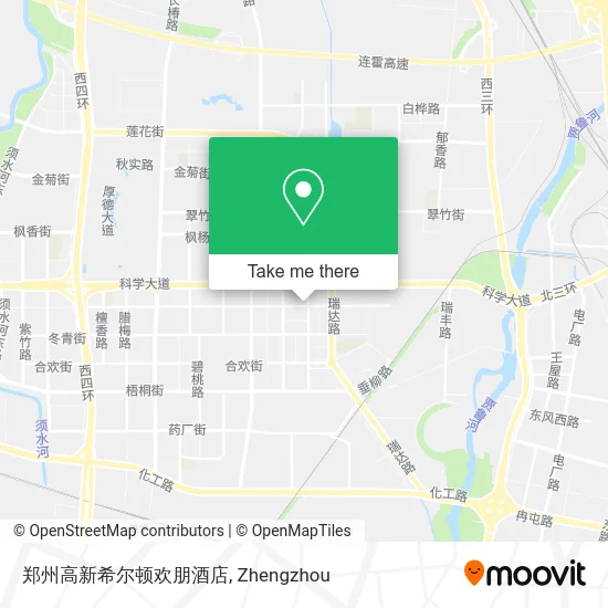 郑州高新希尔顿欢朋酒店 map