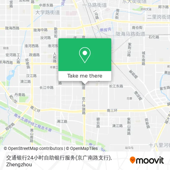 交通银行24小时自助银行服务(京广南路支行) map