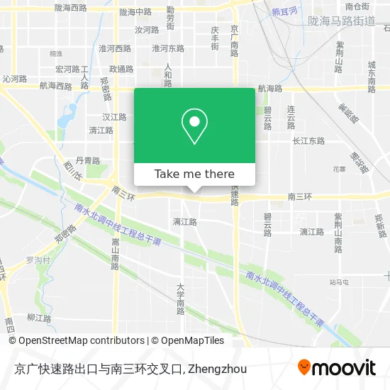 京广快速路出口与南三环交叉口 map