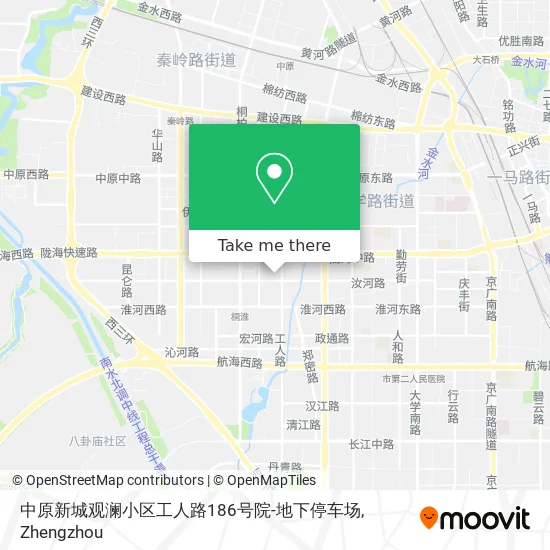 中原新城观澜小区工人路186号院-地下停车场 map