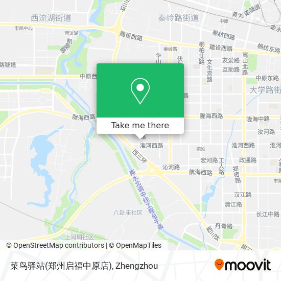 菜鸟驿站(郑州启福中原店) map