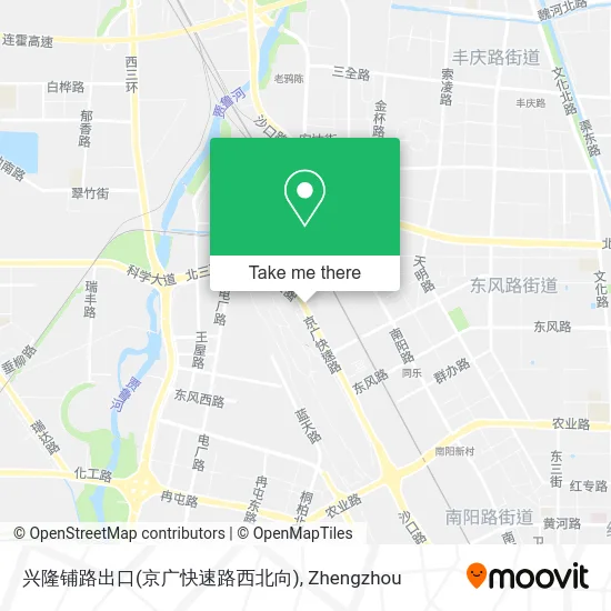 兴隆铺路出口(京广快速路西北向) map