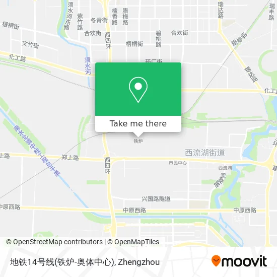 地铁14号线(铁炉-奥体中心) map