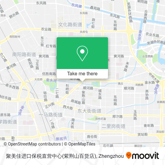 聚美佳进口保税直营中心(紫荆山百货店) map