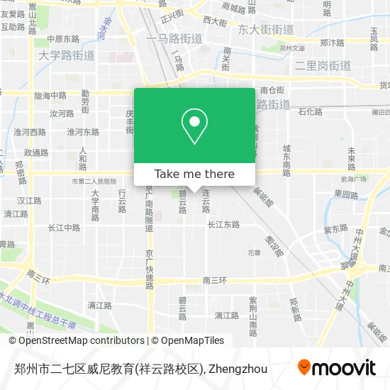 郑州市二七区威尼教育(祥云路校区) map