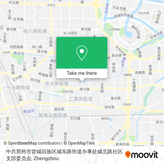 中共郑州市管城回族区城东路街道办事处城北路社区支部委员会 map