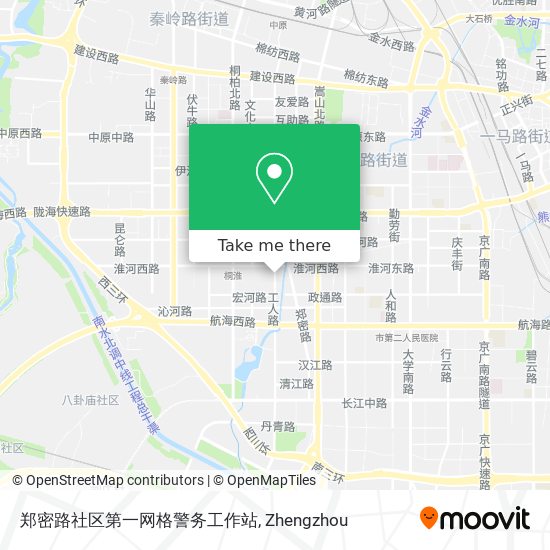 郑密路社区第一网格警务工作站 map