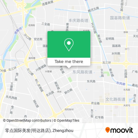 零点国际美发(明达路店) map