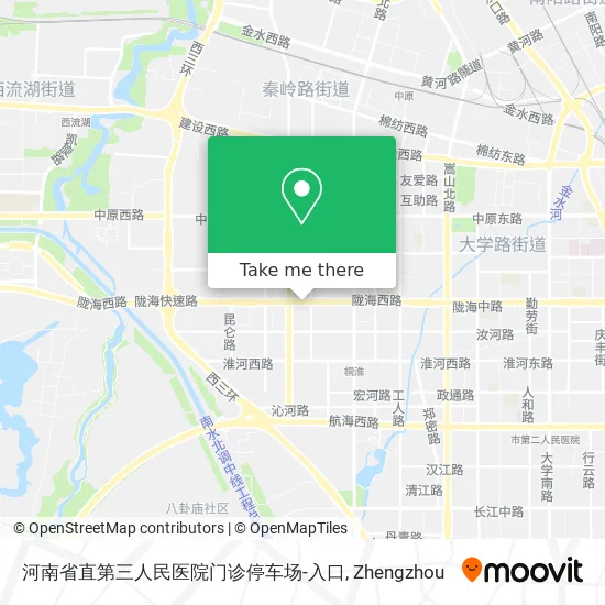 河南省直第三人民医院门诊停车场-入口 map