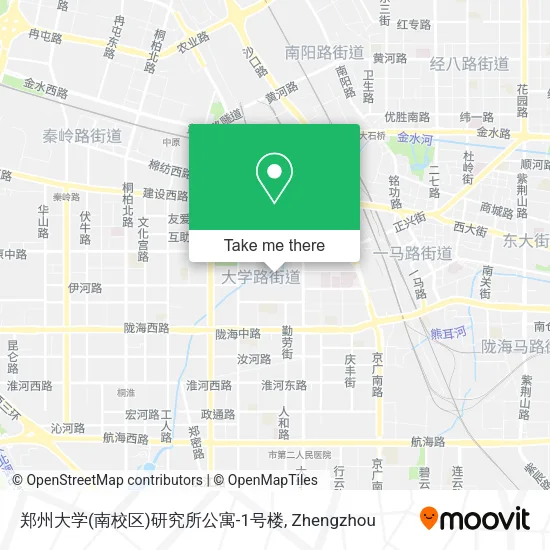 郑州大学(南校区)研究所公寓-1号楼 map