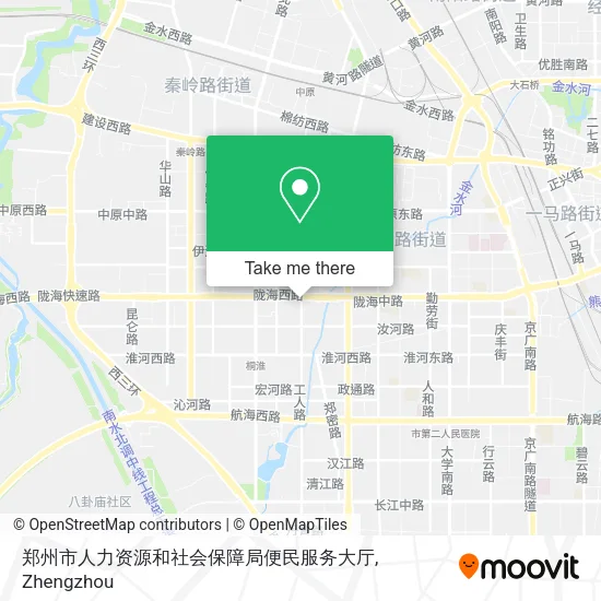 郑州市人力资源和社会保障局便民服务大厅 map