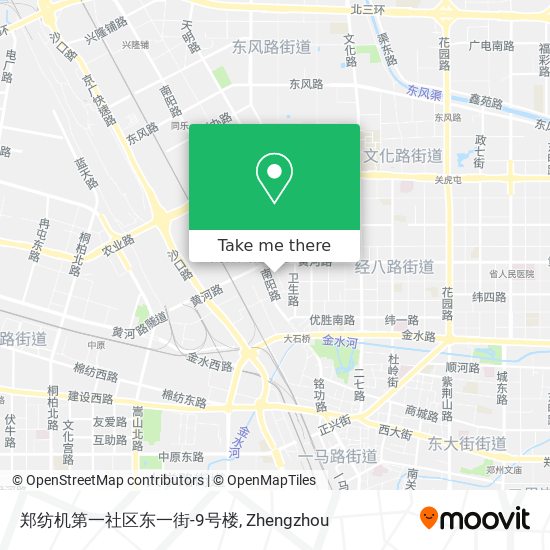郑纺机第一社区东一街-9号楼 map