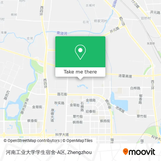 河南工业大学学生宿舍-A区 map
