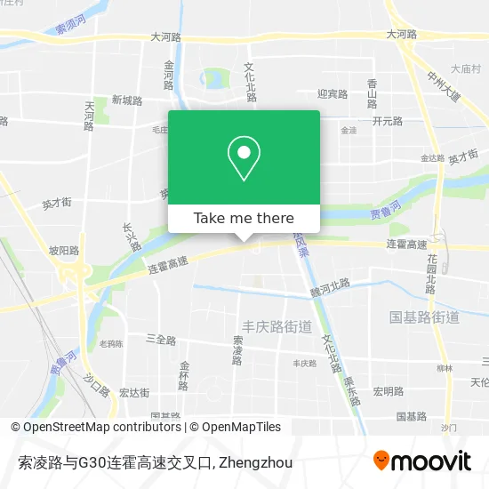 索凌路与G30连霍高速交叉口 map