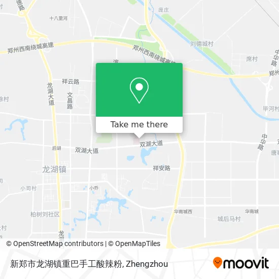 新郑市龙湖镇重巴手工酸辣粉 map