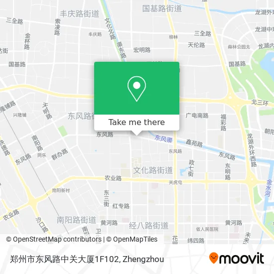 郑州市东风路中关大厦1F102 map
