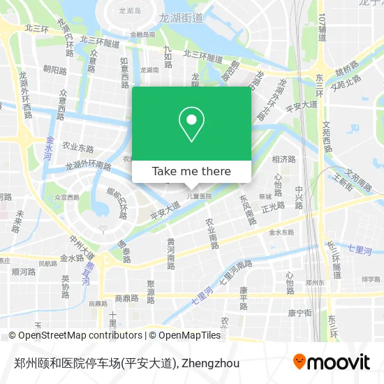 郑州颐和医院停车场(平安大道) map