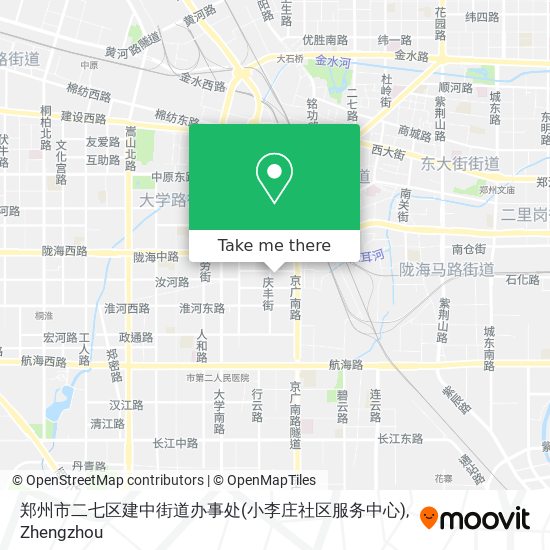 郑州市二七区建中街道办事处(小李庄社区服务中心) map