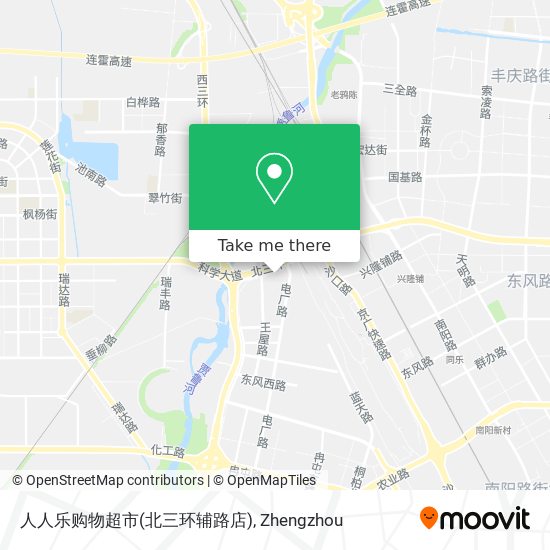 人人乐购物超市(北三环辅路店) map