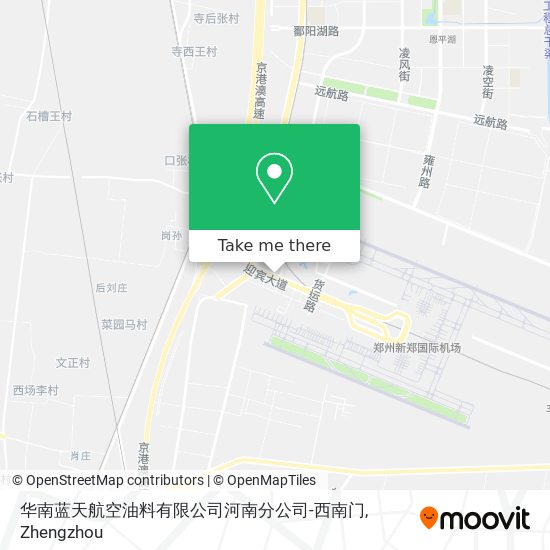 华南蓝天航空油料有限公司河南分公司-西南门 map