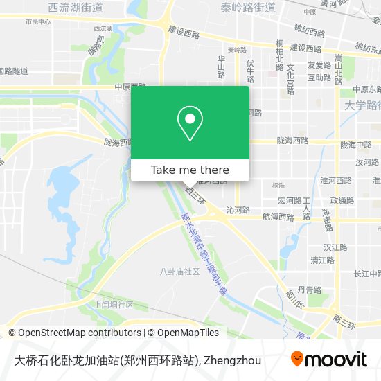大桥石化卧龙加油站(郑州西环路站) map
