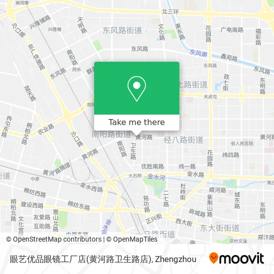 眼艺优品眼镜工厂店(黄河路卫生路店) map
