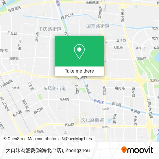 大口妹肉蟹煲(瀚海北金店) map