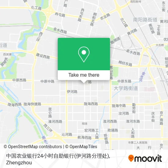 中国农业银行24小时自助银行(伊河路分理处) map