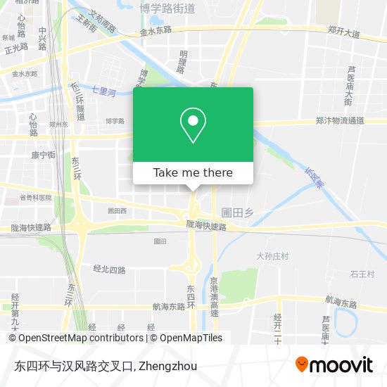 东四环与汉风路交叉口 map