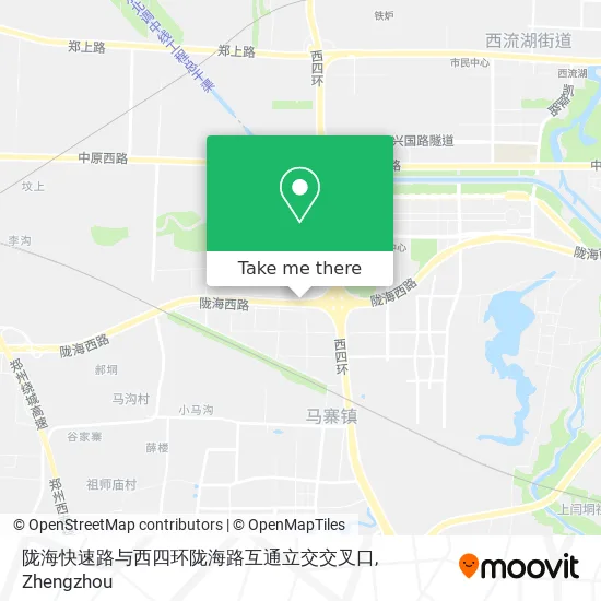 陇海快速路与西四环陇海路互通立交交叉口 map
