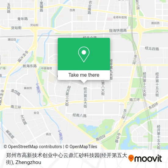 郑州市高新技术创业中心云鼎汇砂科技园(经开第五大街) map