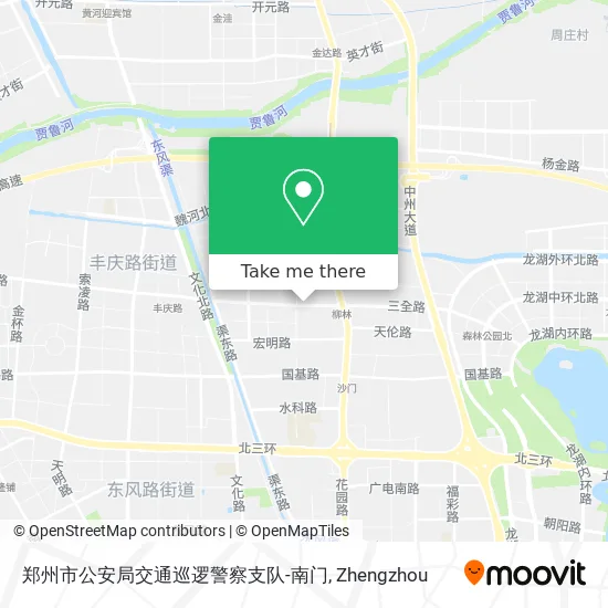 郑州市公安局交通巡逻警察支队-南门 map