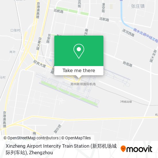 Xinzheng Airport Intercity Train Station (新郑机场城际列车站) map