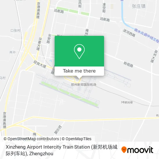 Xinzheng Airport Intercity Train Station (新郑机场城际列车站) map