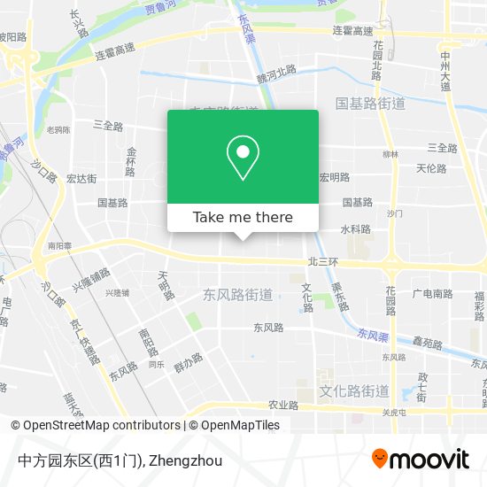 中方园东区(西1门) map