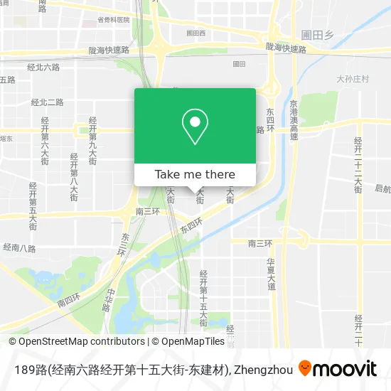 189路(经南六路经开第十五大街-东建材) map