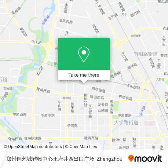 郑州锦艺城购物中心王府井西出口广场 map