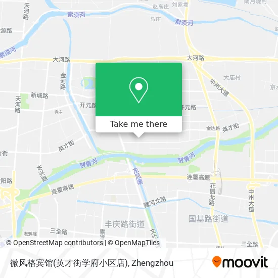 微风格宾馆(英才街学府小区店) map