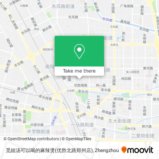觅姐汤可以喝的麻辣烫(优胜北路郑州店) map