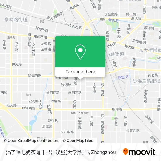 渴了喝吧奶茶咖啡果汁汉堡(大学路店) map
