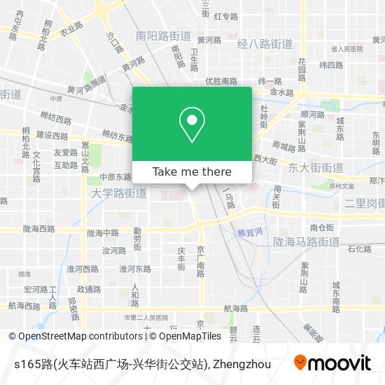 s165路(火车站西广场-兴华街公交站) map
