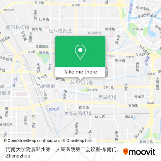 河南大学附属郑州第一人民医院第二会议室-东南门 map