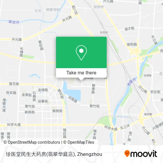 珍医堂民生大药房(翡翠华庭店) map