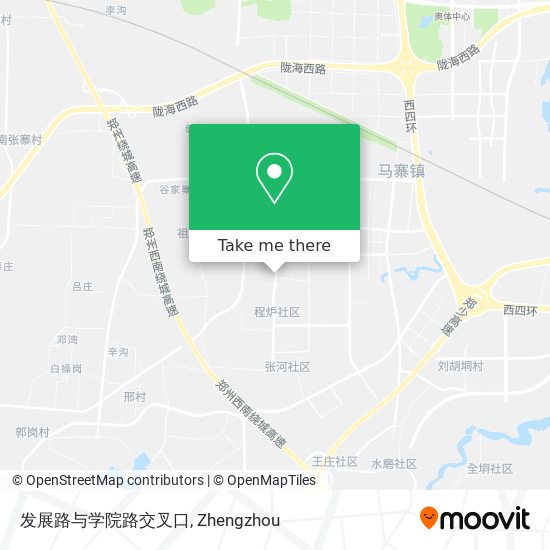发展路与学院路交叉口 map