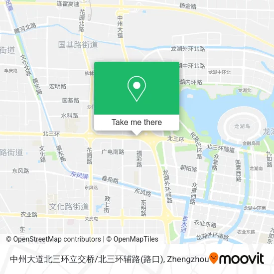 中州大道北三环立交桥/北三环辅路(路口) map