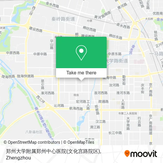郑州大学附属郑州中心医院(文化宫路院区) map