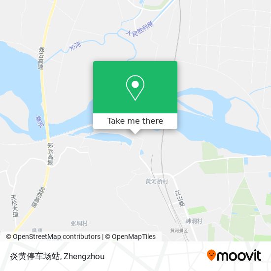 炎黄停车场站 map