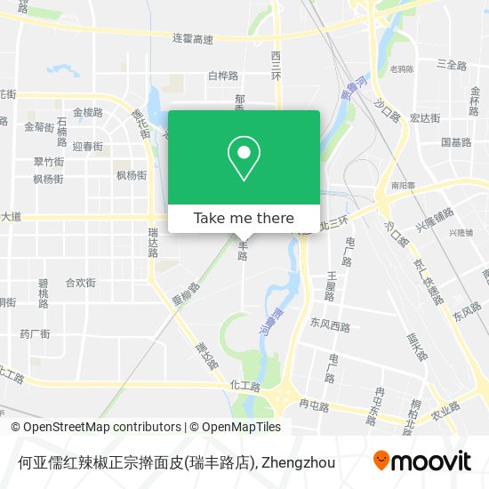 何亚儒红辣椒正宗擀面皮(瑞丰路店) map